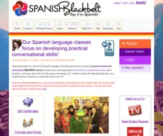 Spanishblackbelt.com(Spanish classes) Screenshot