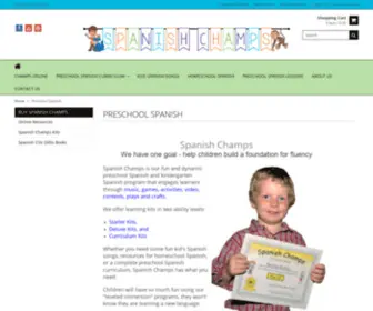 Spanishchamps.com(Preschool Spanish) Screenshot