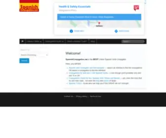 Spanishconjugation.net(Online Spanish Verb Conjugations) Screenshot
