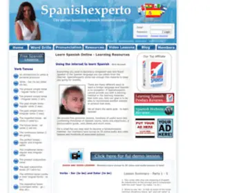 Spanishexperto.com(Learn Spanish Online Lessons) Screenshot