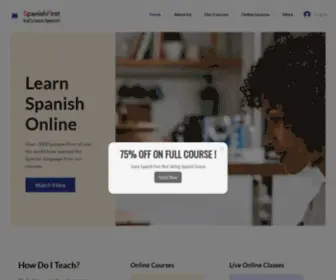 Spanishfirstlearning.com(SpanishFirst Learning) Screenshot