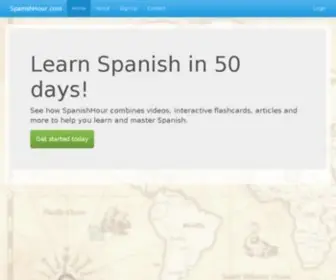 Spanishhour.com(How to learn spanish) Screenshot