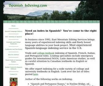 Spanishindexing.com(Spanish Indexing) Screenshot