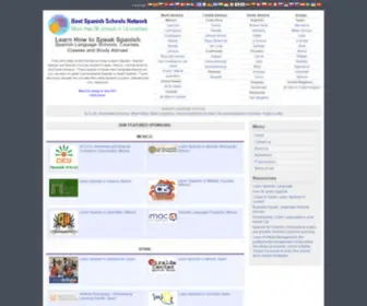 Spanishlanguageschools.net(Learn How to Speak Spanish Language) Screenshot