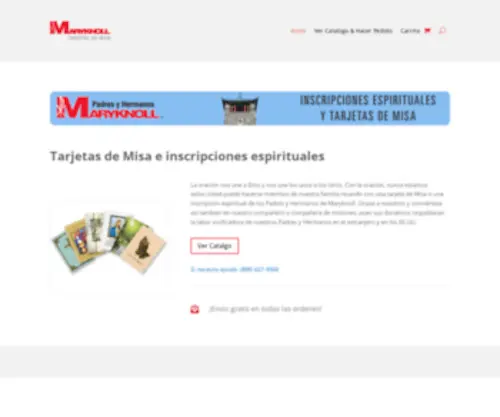 Spanishmasscards.org(Tarjetas de Misa) Screenshot