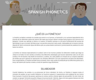 Spanishphonetics.com(Spanish Phonetics) Screenshot