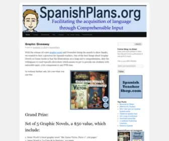 Spanishplans.org(Facilitating language acquisition through comprehensible input) Screenshot