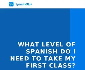 Spanishplusweb.com(Spanish Plus) Screenshot