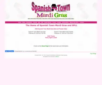 Spanishtownmardigras.com(Spanish Town Mardi Gras Parade and Ball) Screenshot