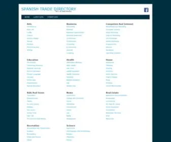 Spanishtradedirectory.com(Online Web Directory) Screenshot