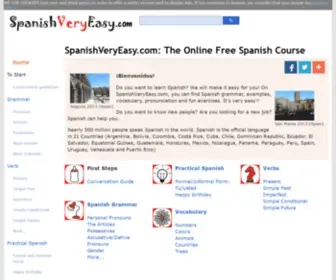 Spanishveryeasy.com(The Online Free Spanish Course) Screenshot