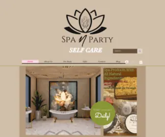 Spanparty.com(Natural Soap & Spa Products) Screenshot