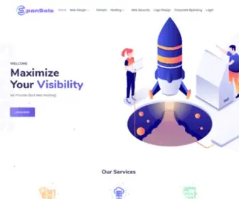 Spansols.com(Web Development Company Hyderabad) Screenshot