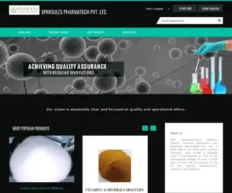 Spansulespharma.net(SPANSULES PHARMATECH PVT. LTD) Screenshot