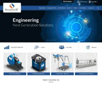 Spantechengg.com(SPANTECH ENGINEERING INDUSTRIES) Screenshot