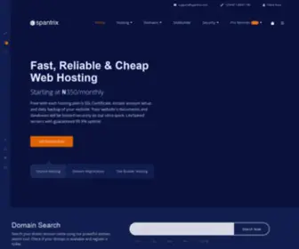 Spantrix.com(Cheap SSD Web Hosting in Nigeria) Screenshot