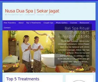 Spanusadua.com(We Are Balinese Spa) Screenshot