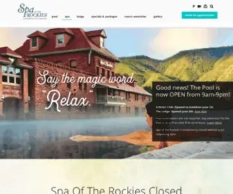 Spaoftherockies.com(Spa of the Rockies at Glenwood Hot Springs) Screenshot