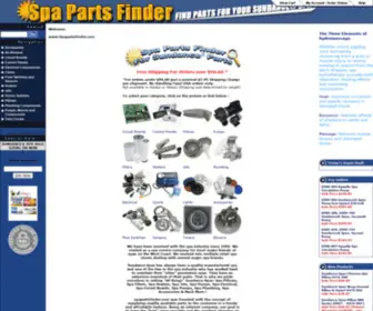 Spapartsfinder.com(Sundance Spa Parts) Screenshot