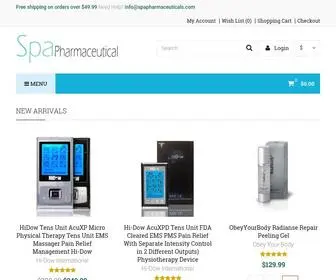 Spapharmaceuticals.com(Spa Pharmaceuticals Unique Wellness & Beauty Products) Screenshot