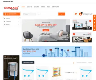 SpaqLabs.com(SPAQLABS Manufacturers & Suppliers of Scientific Laboratory Instruments) Screenshot