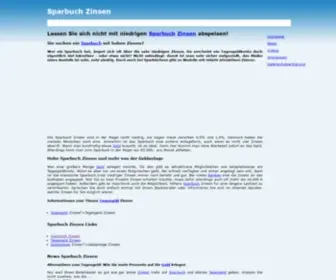 Sparbuch-Zinsen.net(Sparbuch Zinsen) Screenshot