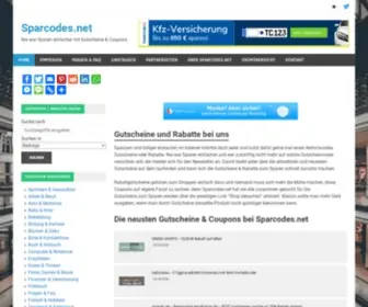 Sparcodes.net(Gutscheine und Rabatte bei uns) Screenshot
