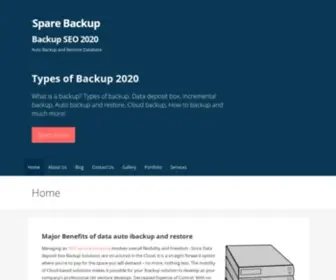 Sparebackup.com(Types of Backup 2018) Screenshot