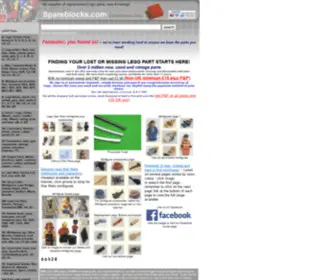 Spareblocks.com(LEGO Parts) Screenshot