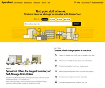 Sparefoot.com(Search for Self Storage Units) Screenshot