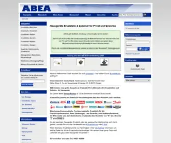 Spareparts-Service.com(ABEA HausgerÃ€te) Screenshot