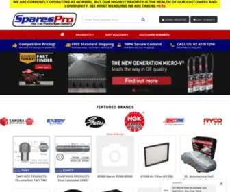 Sparespro.com.au(The Car Parts Specialists) Screenshot