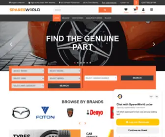 Sparesworld.co.ke(Buy Genuine Automobile Spare Parts & Accessories Online) Screenshot