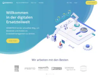 Sparetech.io(Digitale Innovation im Ersatzteilmanagement) Screenshot