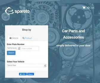 Spareto.com(Car Parts and Accessories) Screenshot