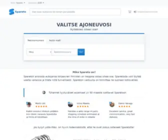 Spareto.fi(Auton Varaosat ja Tarvikkeet) Screenshot