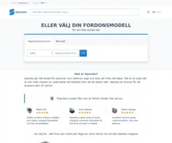 Spareto.se(Reservdelar och Tillbehör för Bil) Screenshot