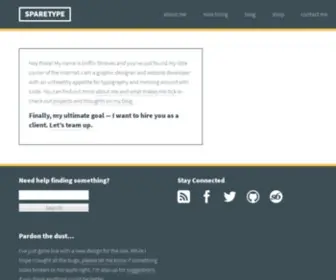 Sparetype.com(Welcome « SpareType) Screenshot