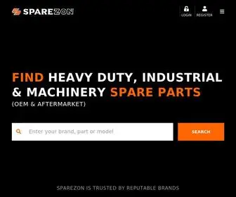 Sparezon.com(Spare Parts for heavy duty vehicles and machineries) Screenshot