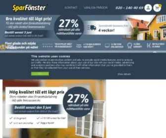 Sparfonster.se(Marknadens bästa priser på billiga fönster och dörrar. Otroligt billig frakt oavsett antal) Screenshot