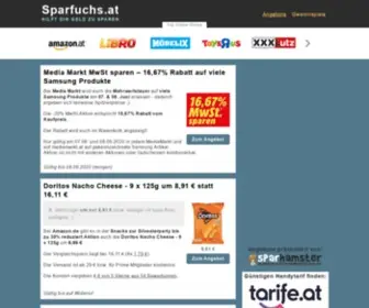 Sparfuchs.at(Hilft dir Geld zu sparen) Screenshot