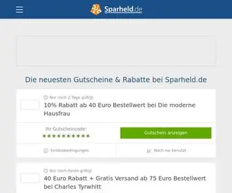Sparheld.de(Tausende Gutscheine und Rabatte) Screenshot