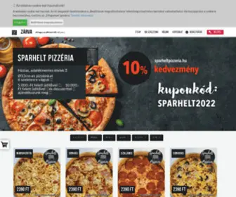 Sparheltpizzeria.hu(Fõoldal) Screenshot