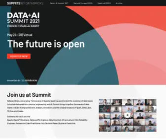 Spark-Summit.org(Data Lakehouse Architecture and AI Company) Screenshot