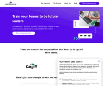 Sparkademy.com(Train your teams to be the leaders of tomorrow) Screenshot