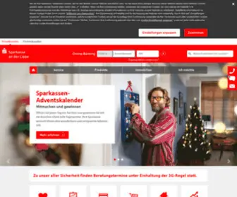 Sparkasse-ADL.de(Sparkasse an der Lippe) Screenshot