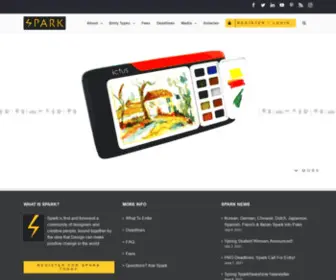 Sparkawards.com(International Design Competition) Screenshot