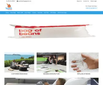 Sparkbeanbags.com(Bean Bags Manufacturer and Supplier Company Hyderabad) Screenshot