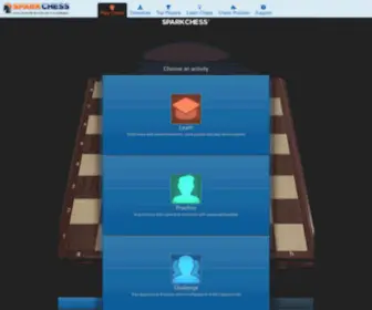 Sparkchess.com(Play chess online vs the computer or in multiplayer) Screenshot