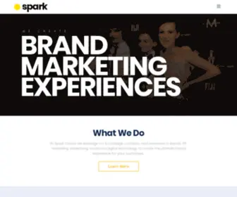 Sparkcreativ.com(We Create Brand Marketing Experiences) Screenshot